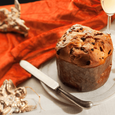 Panettone με πιάσιμο προζυμιού