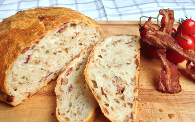 Ciabatta με μπέικον