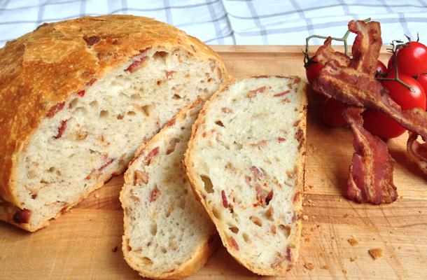 Ciabatta με μπέικον