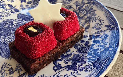 Brownies με φρούτα του δάσους
