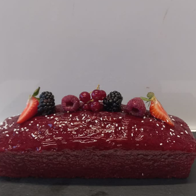 Red Forest Fruit Cake