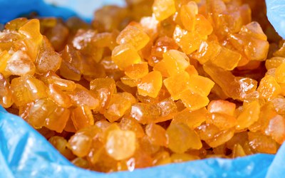 Black Line Orange Cubes