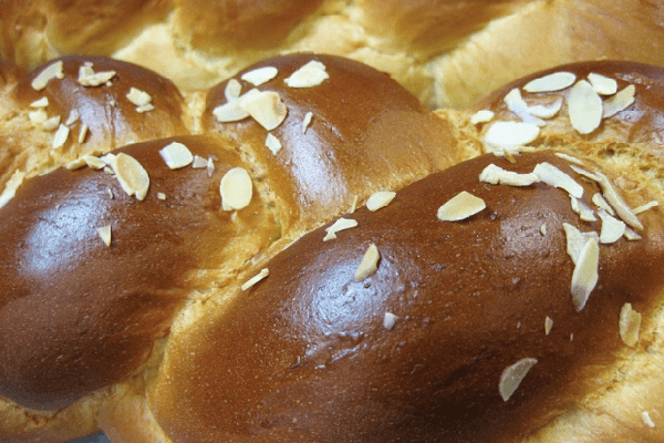 Stuffed brioche-like Sweet Bread (aka "Tsoureki")