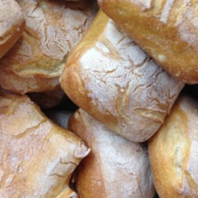 Traditional small Italian Ciabatta