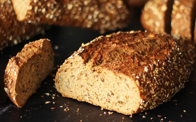 Bread with strong wheat flour