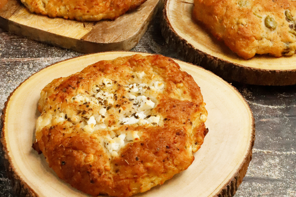 Olive bread and Cheese bread