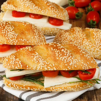 Rustic sandwich rolls