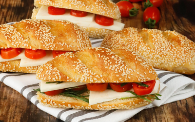 Rustic sandwich rolls