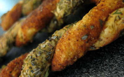 Spicy Puff Pastry Corn Twists