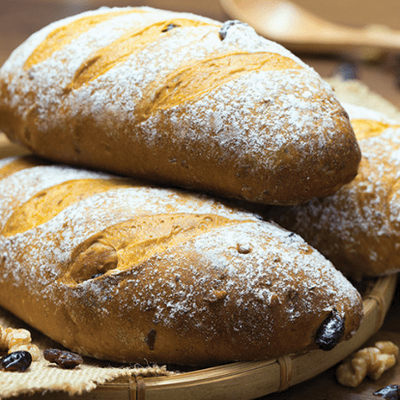 Multigrain Sweet Buns with Cranberries and White Chocolate