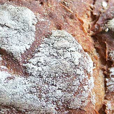 Rye bread with dense structure