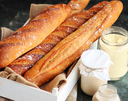 Slow fermentation cool raised baguette