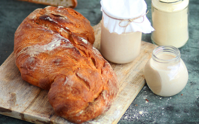 Bread with rustique characteristics