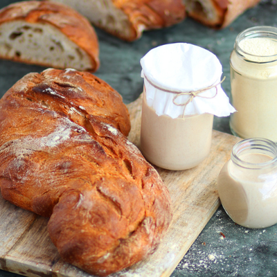 Bread with rustique characteristics