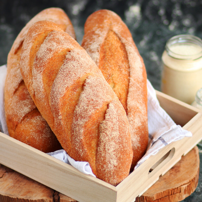 Country style bread with sourdough