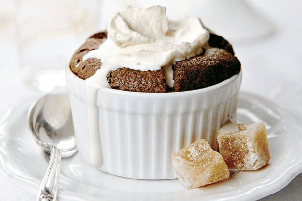 Chilled Chocolate Soufflé (less dense texture)