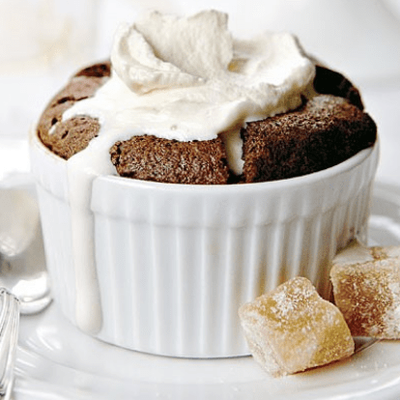 Chilled Chocolate Soufflé (more dense texture)