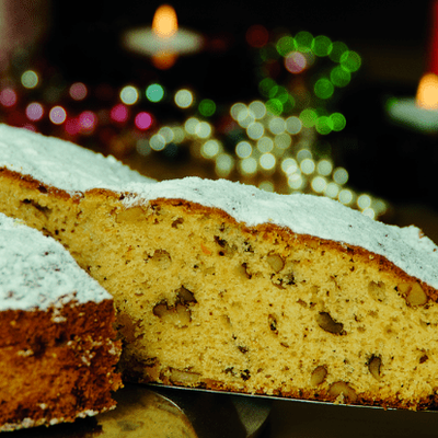 New Year's Day Cake with walnuts