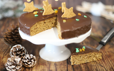Christmas cake with wholewheat flour