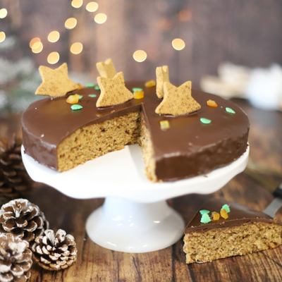 Christmas cake with wholewheat flour