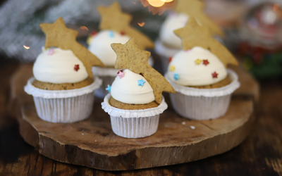 Cupcakes with apple & cinnamon