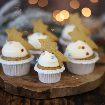 Cupcakes with apple & cinnamon