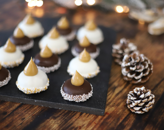 Truffles with cranberries — English