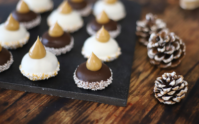 Truffles with cranberries