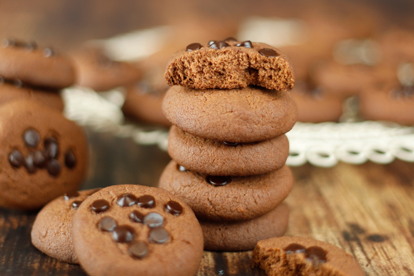 Crunchy chocolate cookies zero