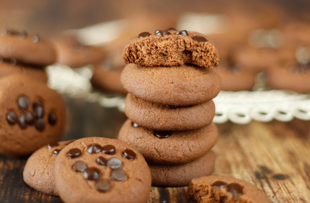 Crunchy chocolate cookies zero