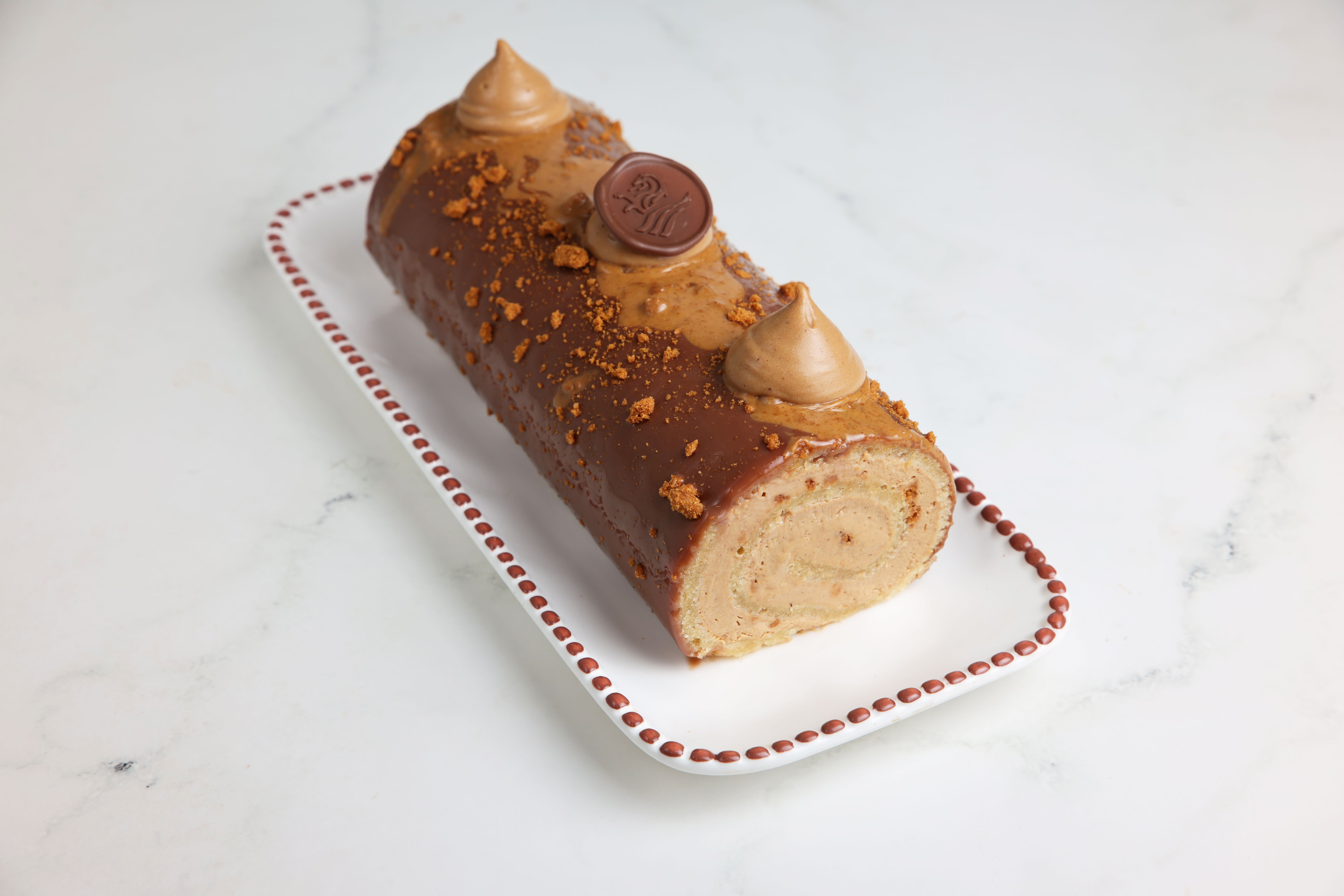 Speculoos Log Cake